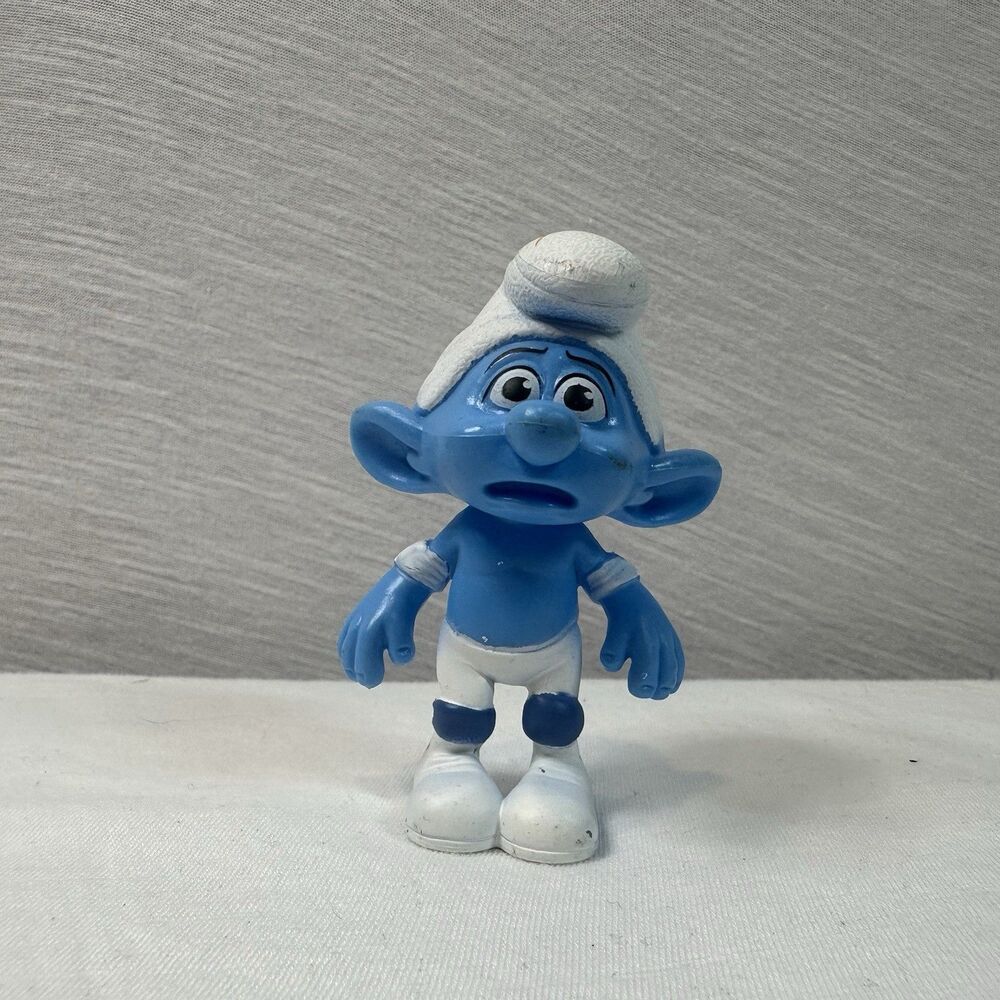 Smurf Panicky Figure 2011 McDonalds Happy Meal Panicked Worried Toy Collectible